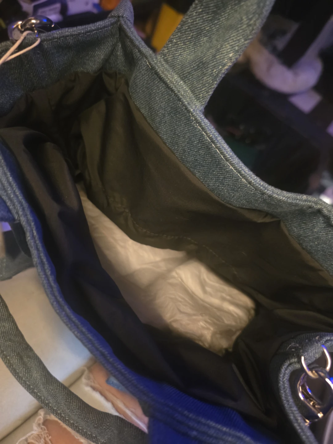 Ganni Tote Bag - Blue Denim - photo 2