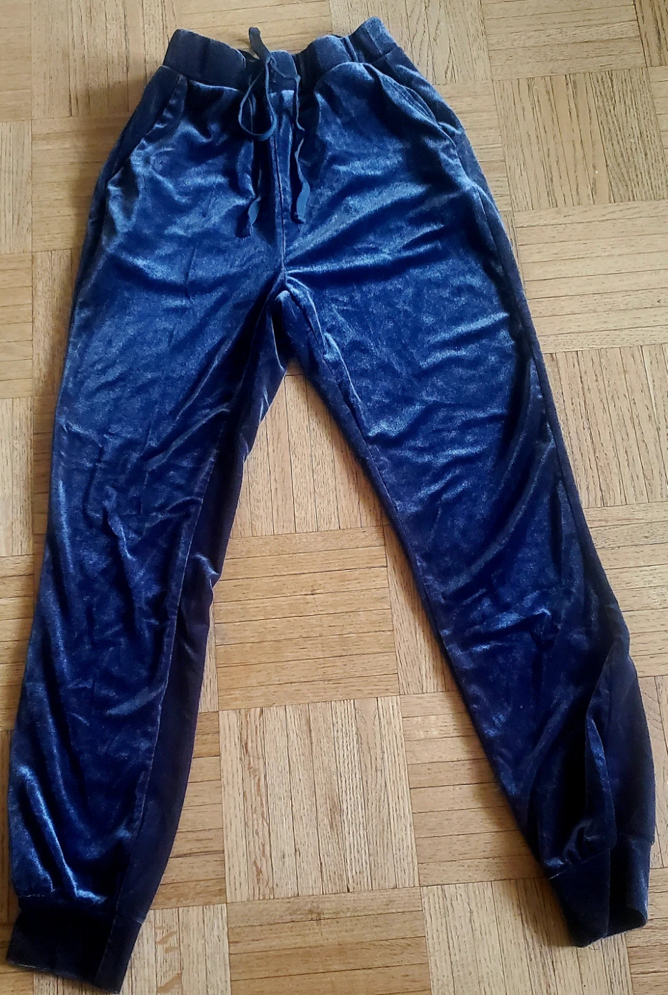Women's Blue Velvet Jogger
