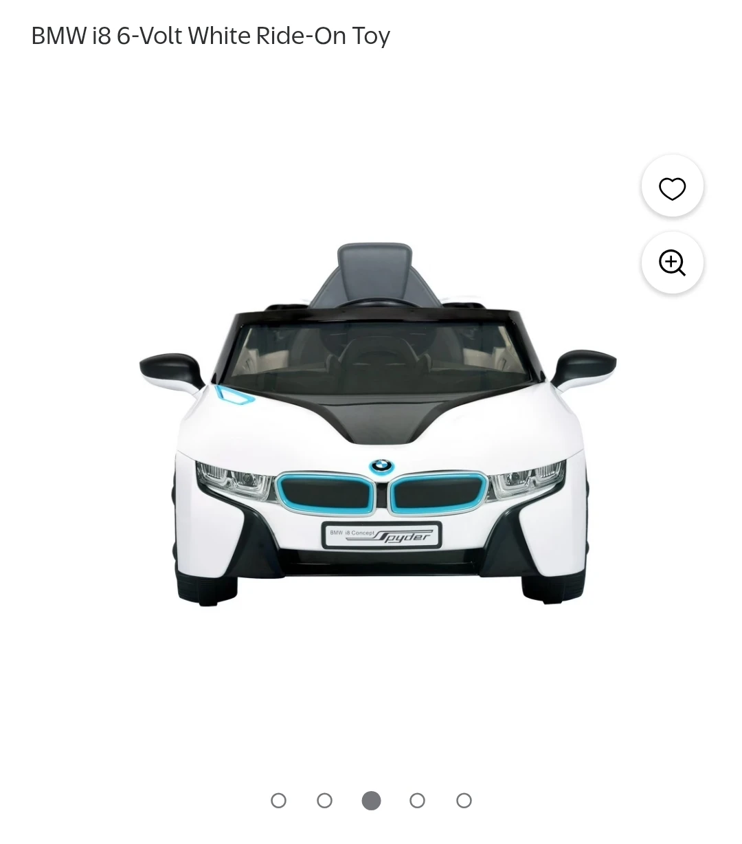 Kids Ride-On BMW i8 6-Volt White - photo 3