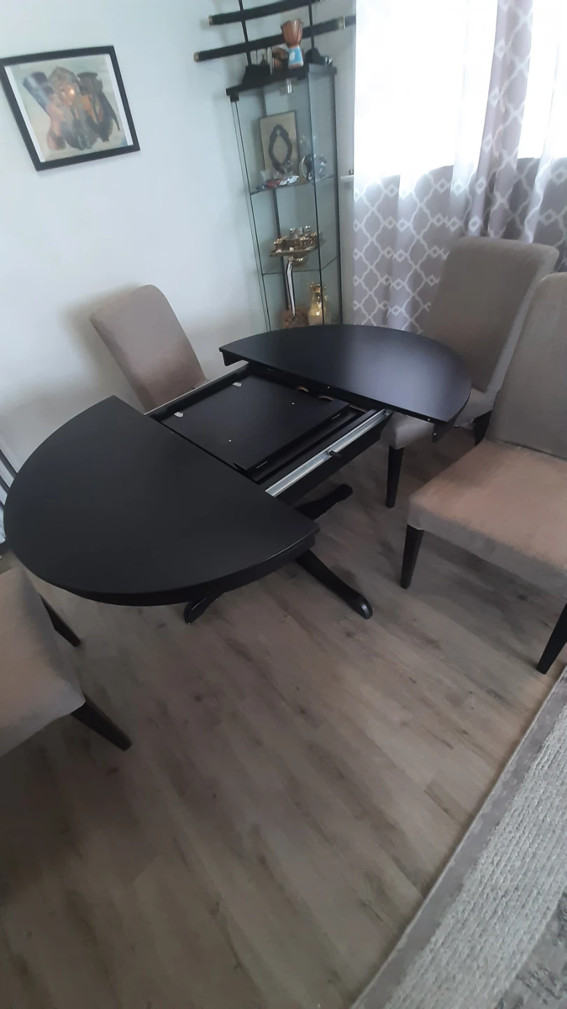 Expandable Dining Table with 4 Chairs - photo 3