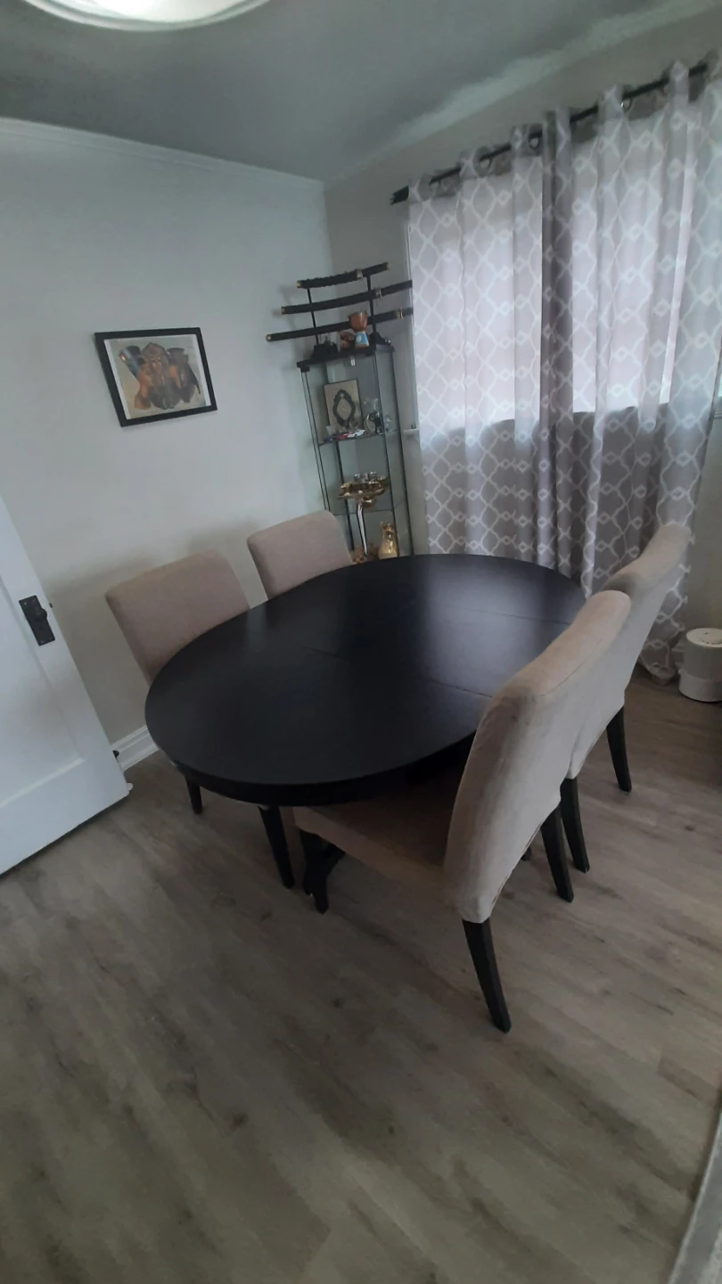 Expandable Dining Table with 4 Chairs - photo 4