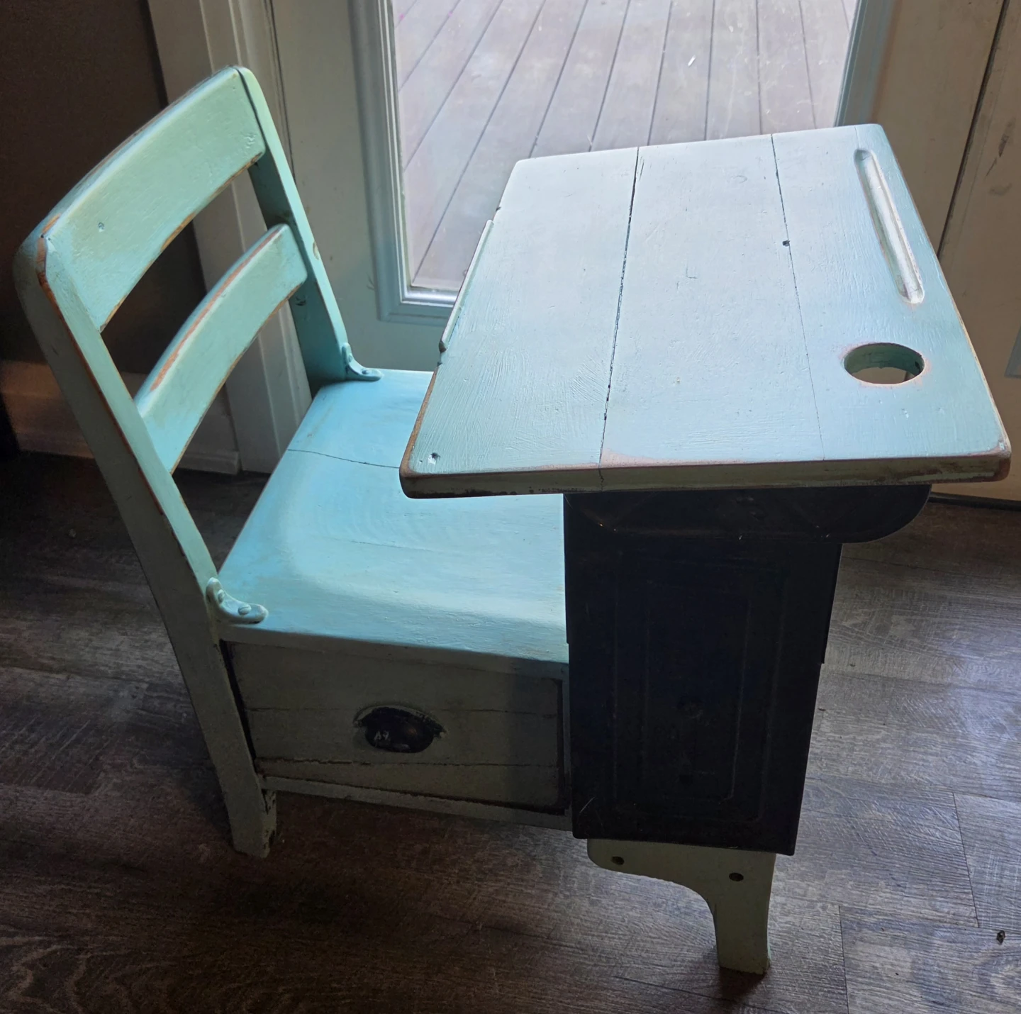 Vintage Children's School Desk - photo 3