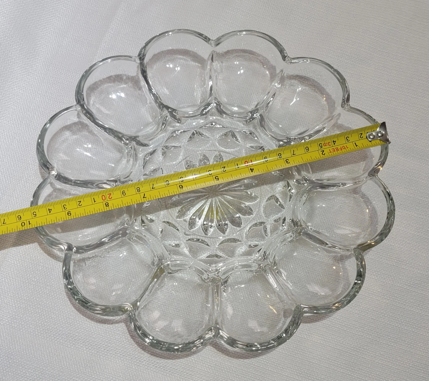 Glass Egg Serving Plate Tray - photo 2