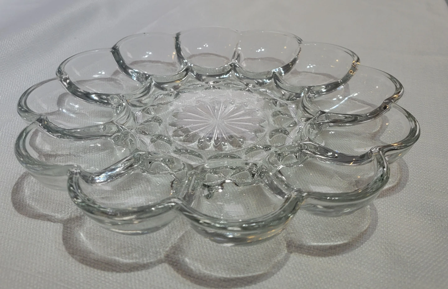 Glass Egg Serving Plate Tray - photo 3