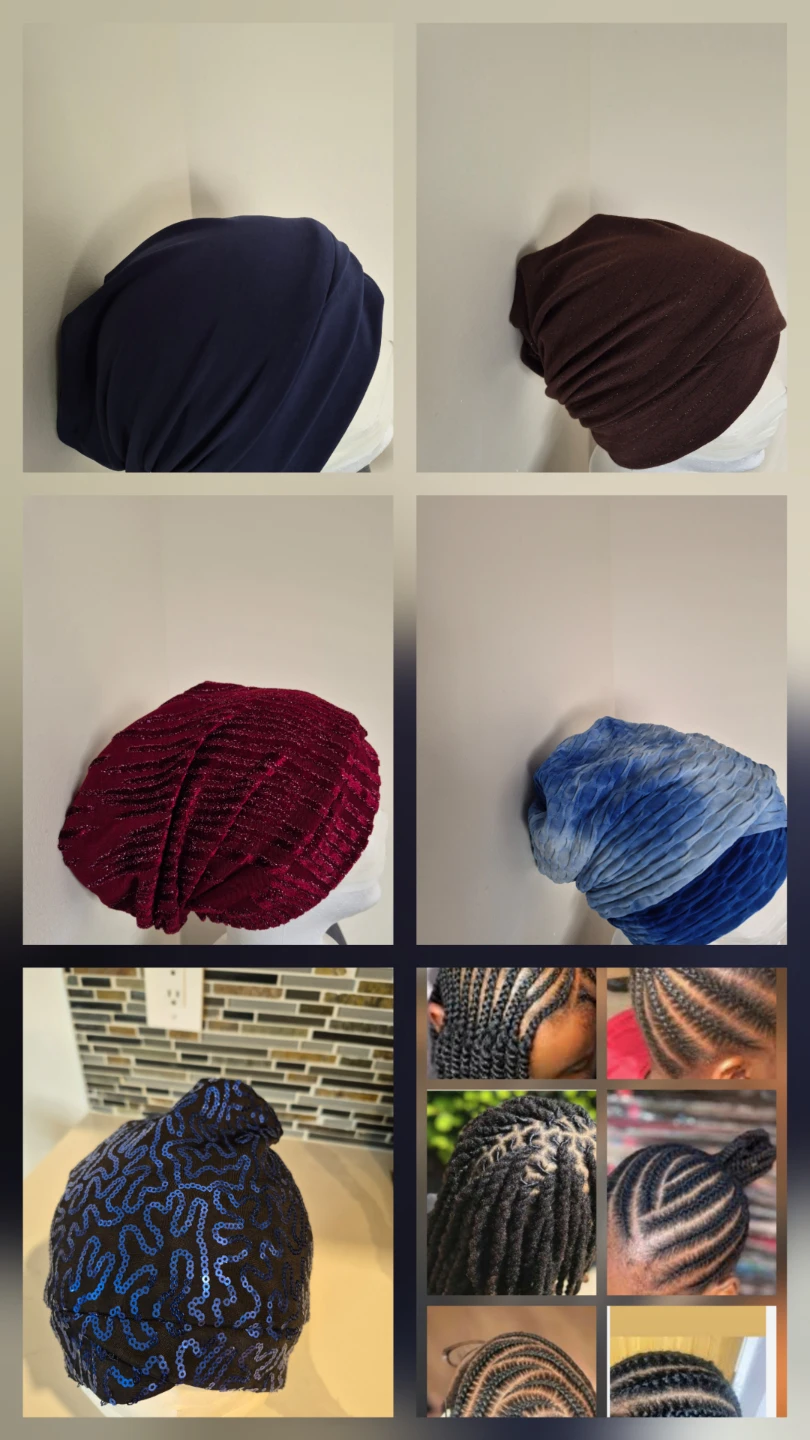 Assorted Bonnets and Headwraps
