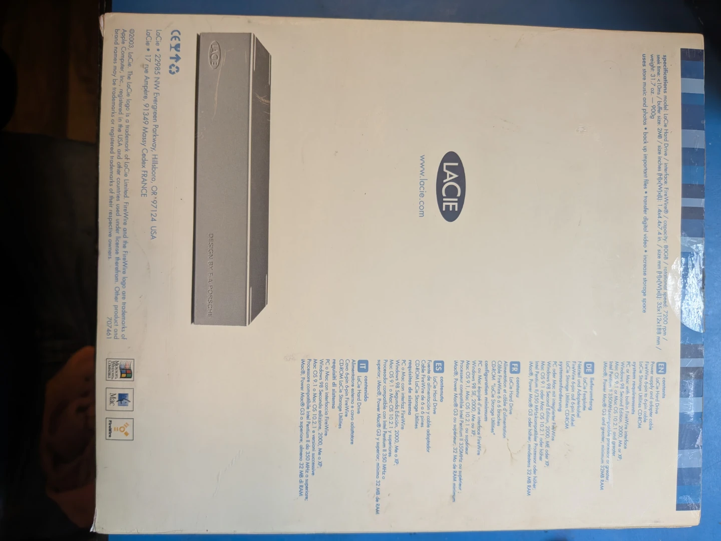 LaCie FireWire Hard Drive - New in box - photo 2