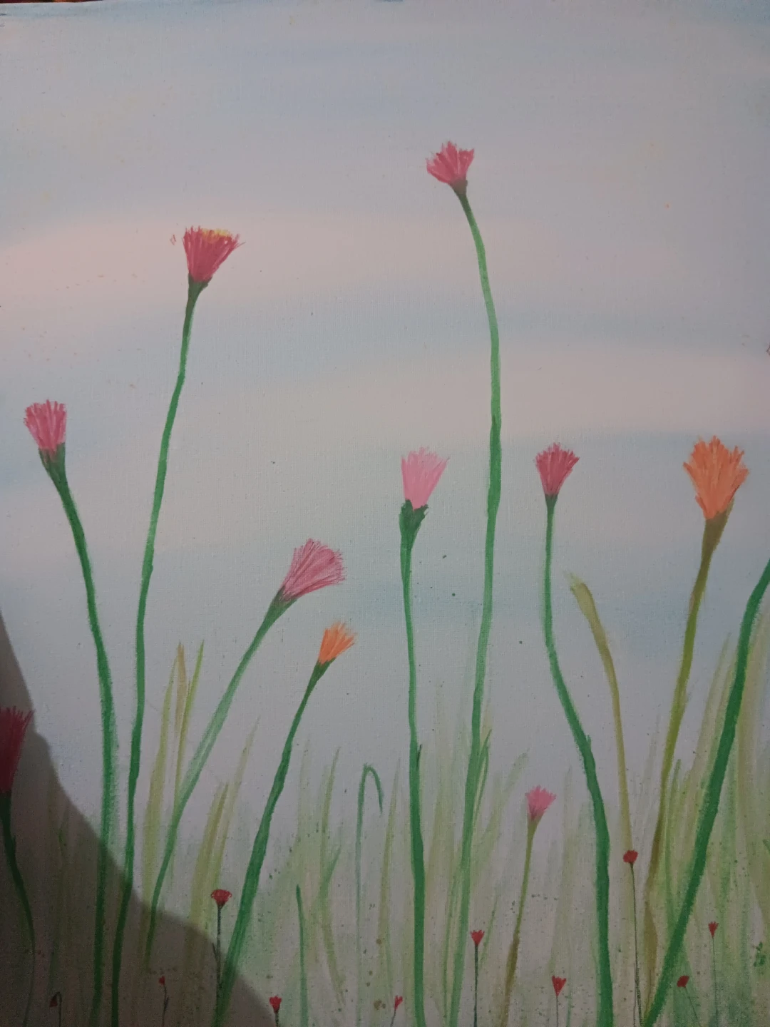 Original Watercolor Painting of Wildflowers