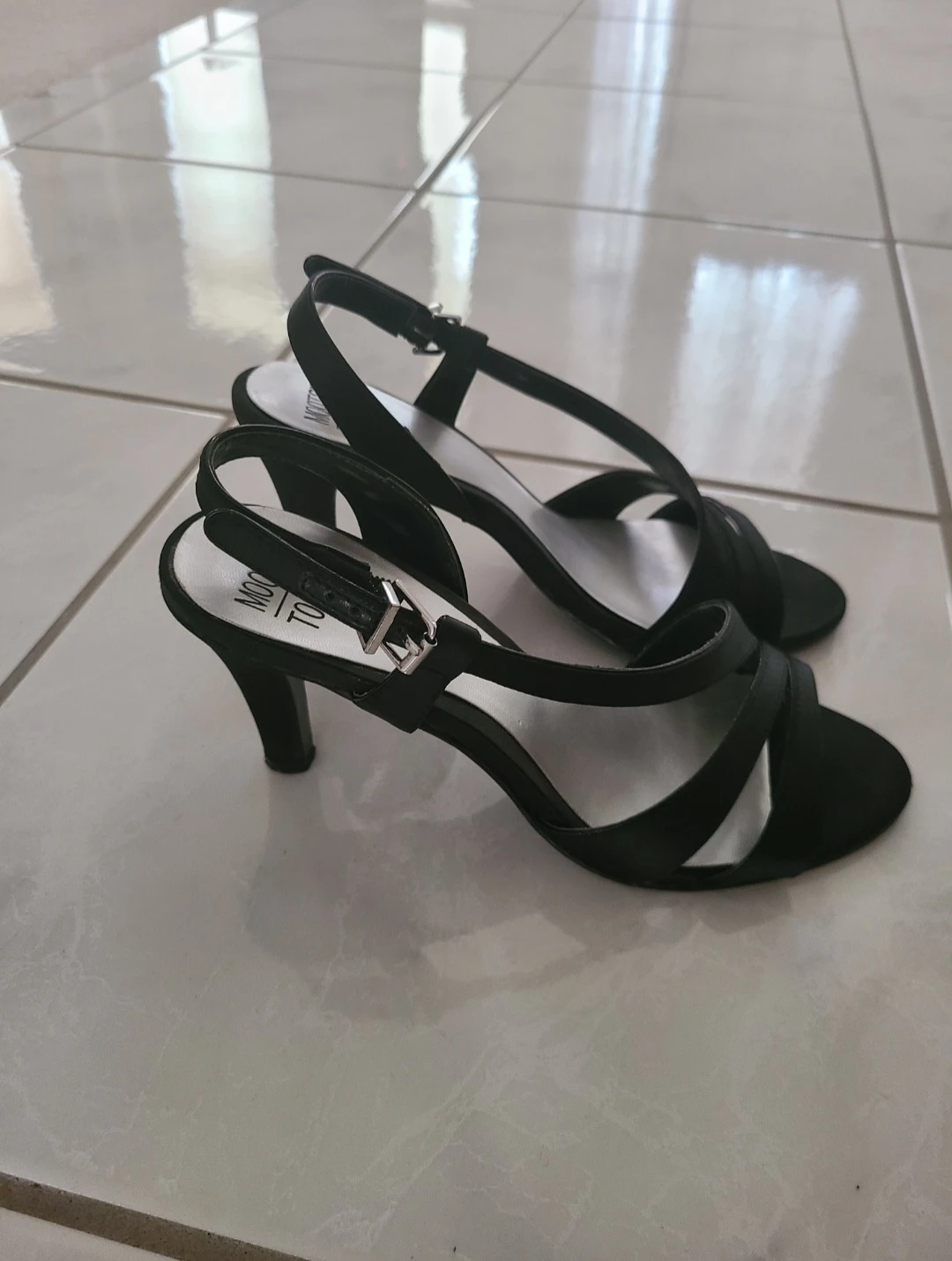 Black Straps Heels - Women's Size 7 - photo 2