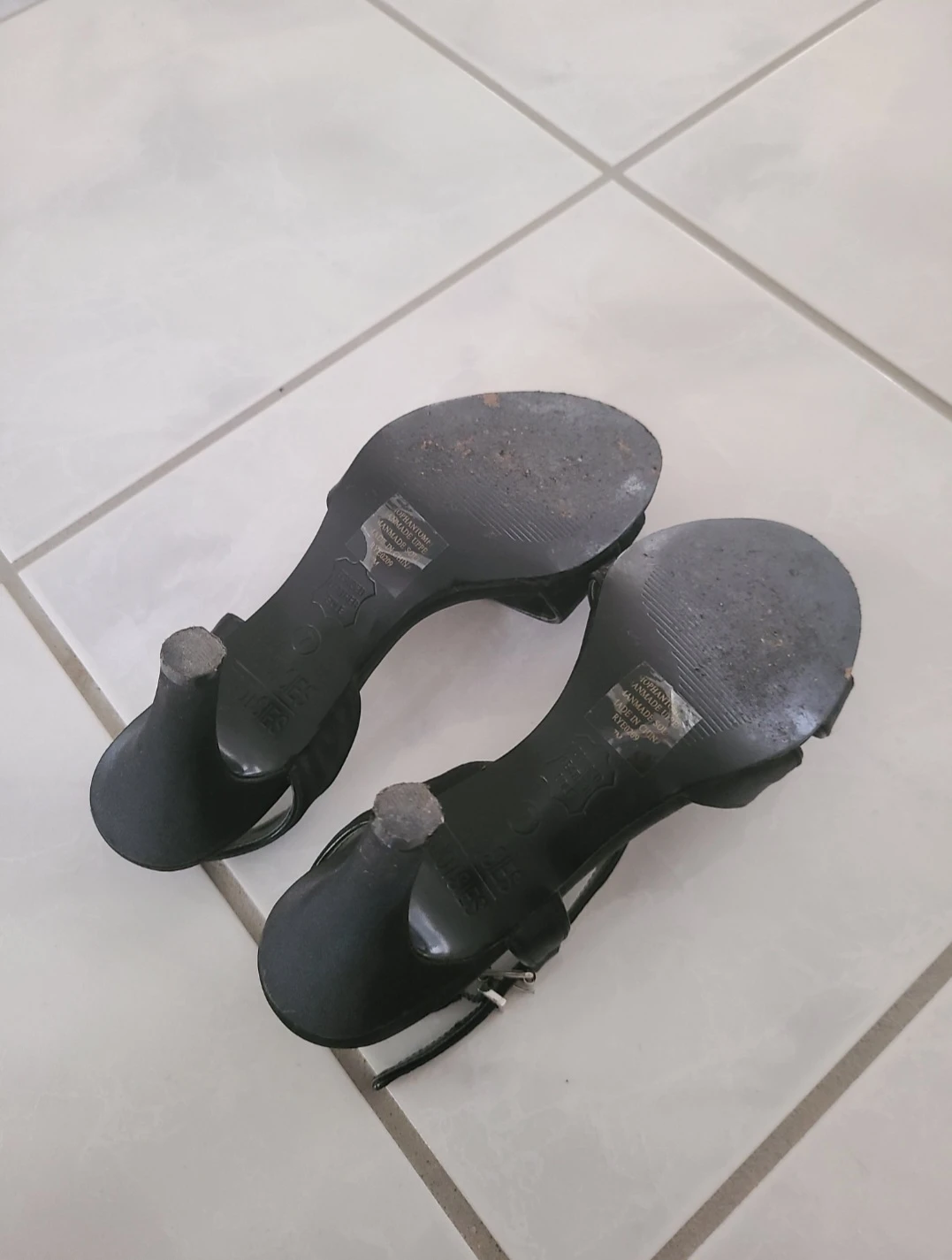Black Straps Heels - Women's Size 7 - photo 5
