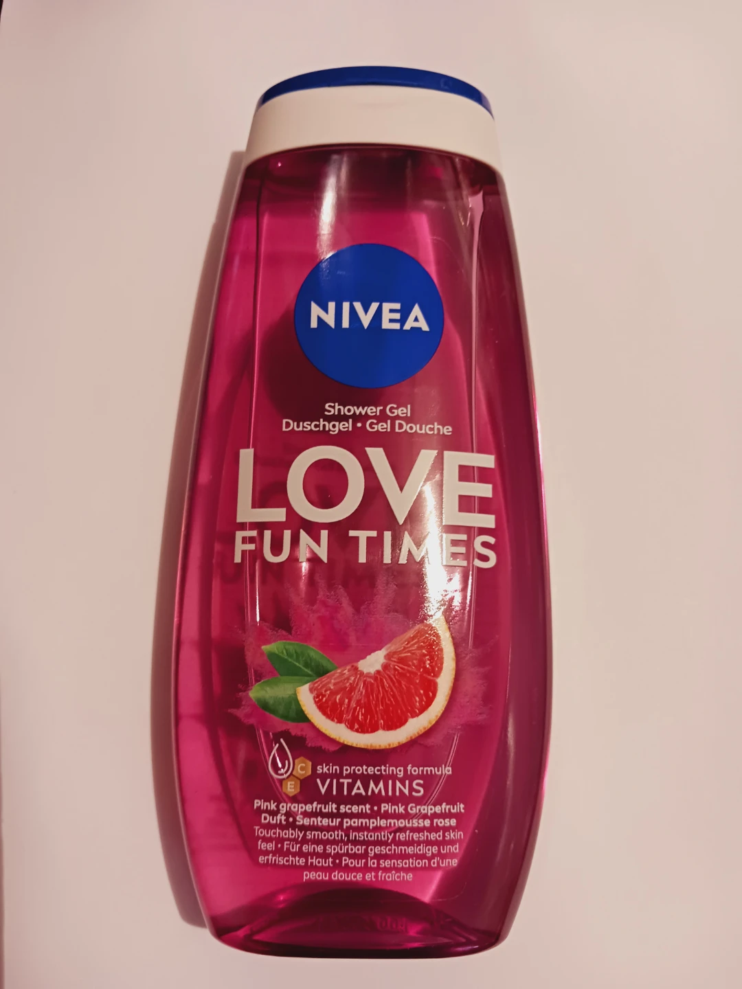 New !! Nivea Love Fun Times Shower Gel - Pink Grapefruit Scent - photo 2