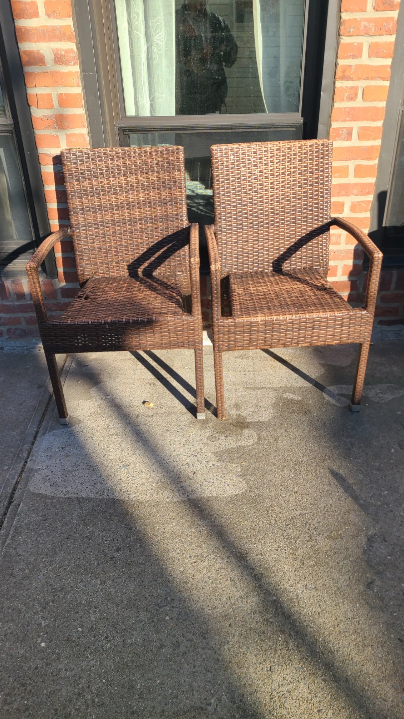 Woven Outdoor Chairs (Set of 2) - photo 2
