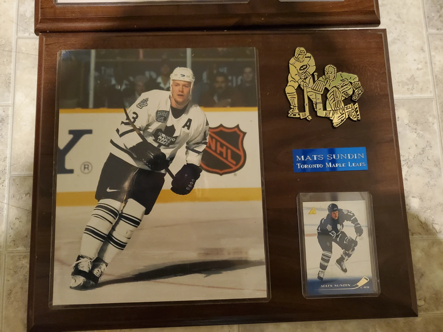 Toronto Maple Leafs Display Plaque: Mats Sundin & Felix Potvin