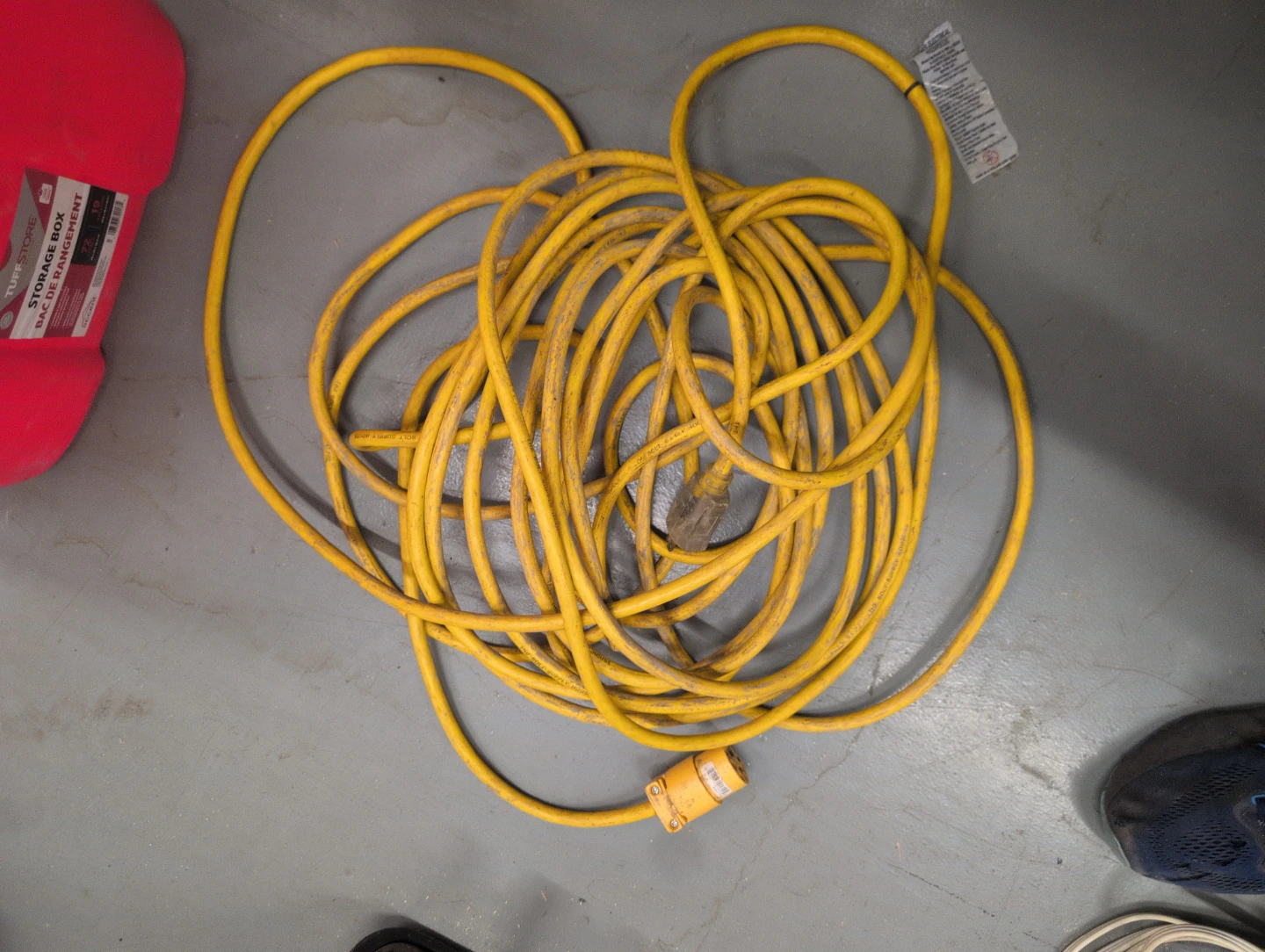 Yellow Outdoor Extension Cord