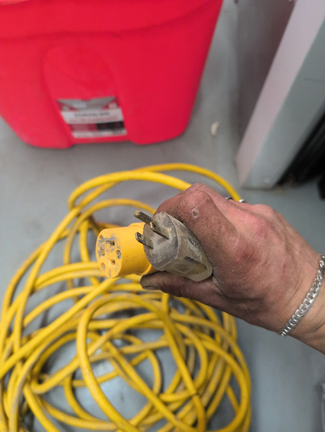 Yellow Outdoor Extension Cord - photo 2