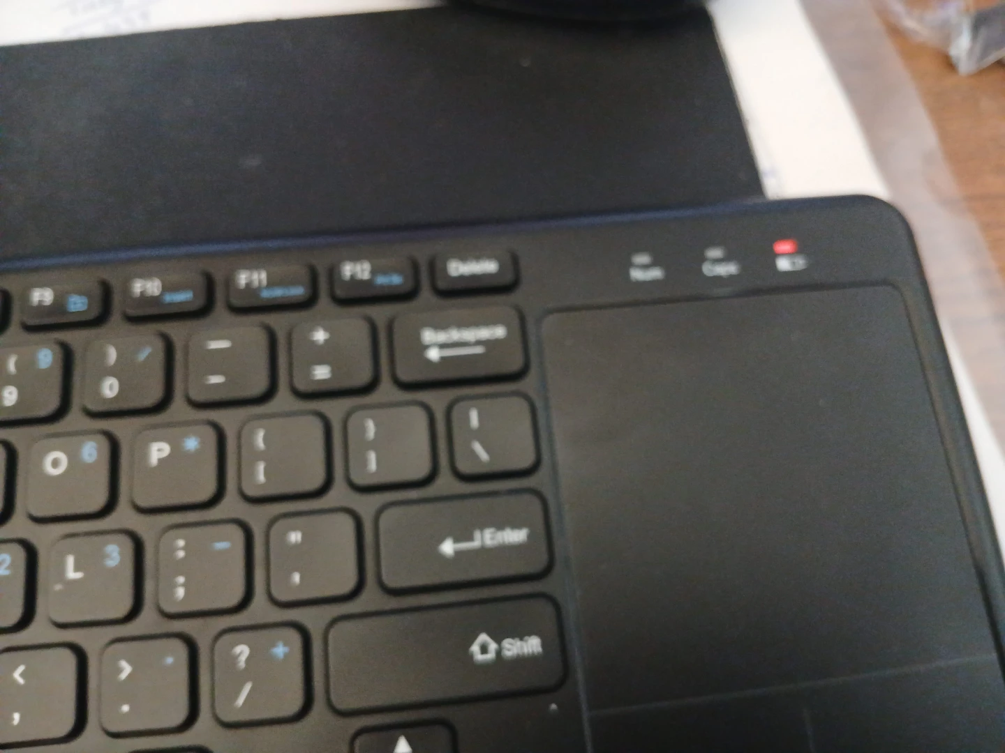 Black Wireless Keyboard with Trackpad - photo 5