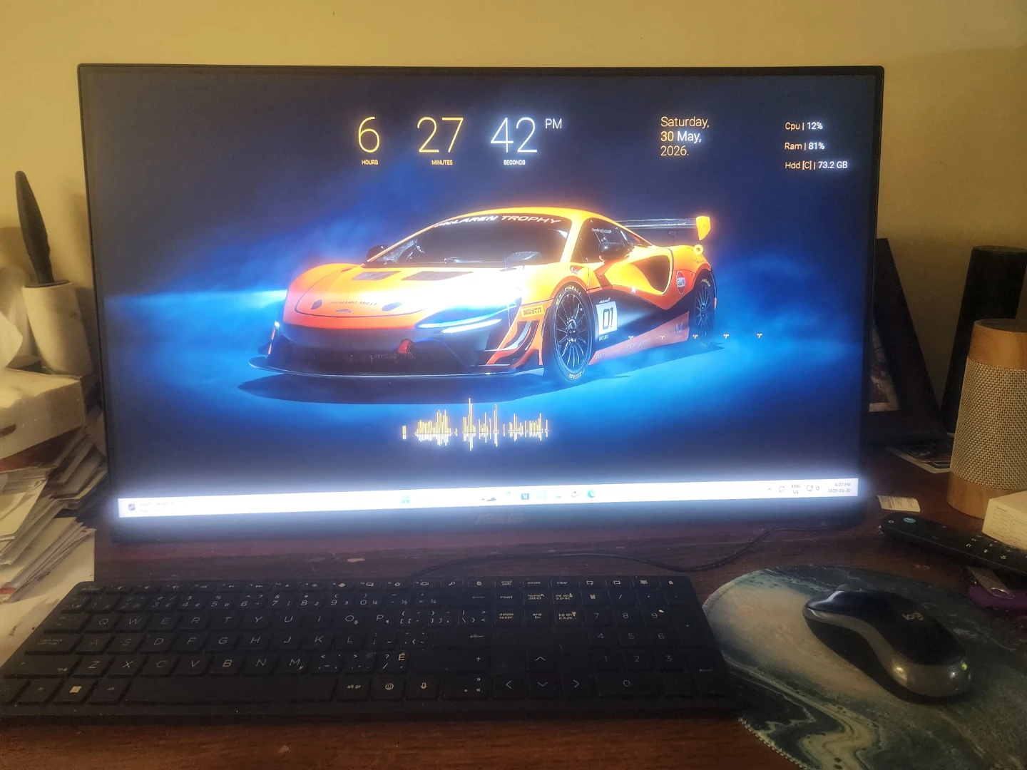 HP computer, Rayzen 5600G, 12gb , 2.9 T storage, 27 monit