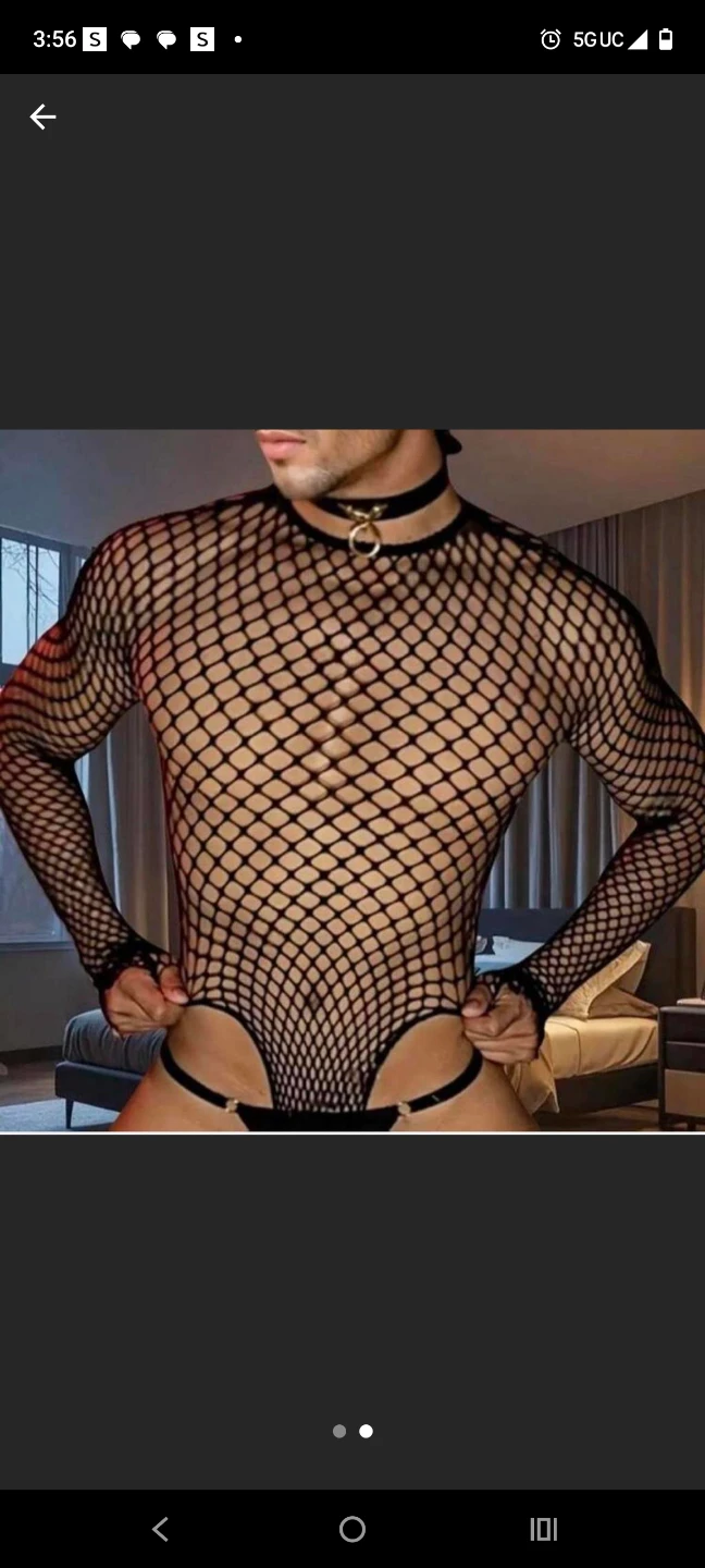 Men's Fishnet Bodysuit