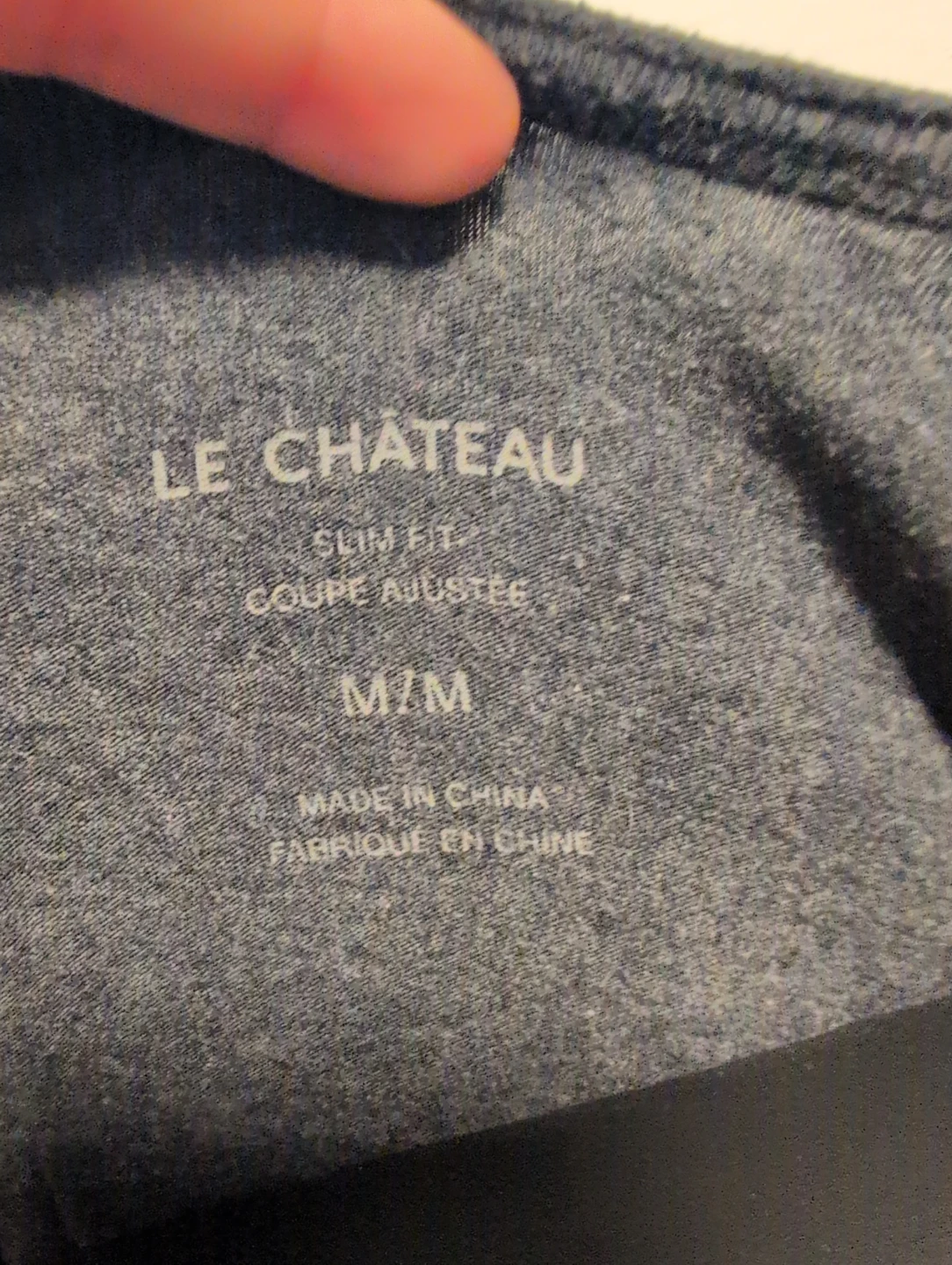Le Château dark Grey Slim Fit Tank Top - Medium - photo 4
