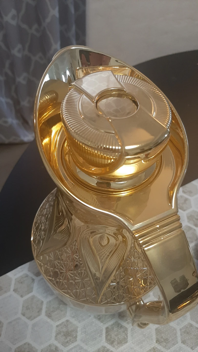 Gold Arabesque Coffee Pot Thermos - photo 3
