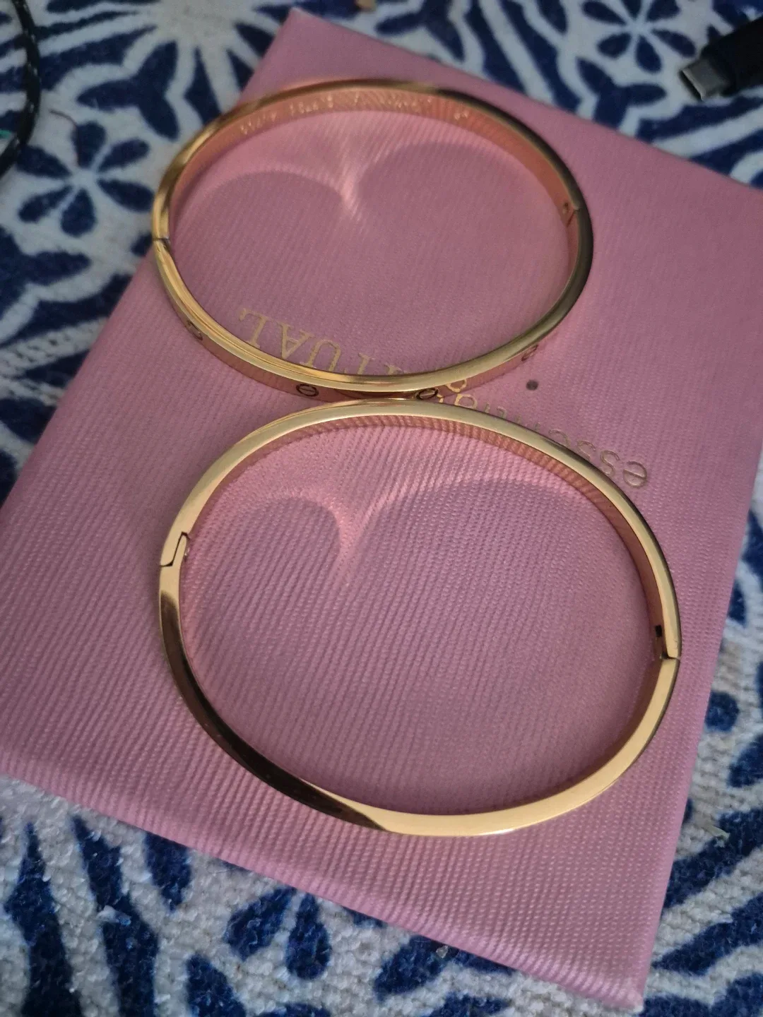 Rose Gold Tone Bangle Bracelets