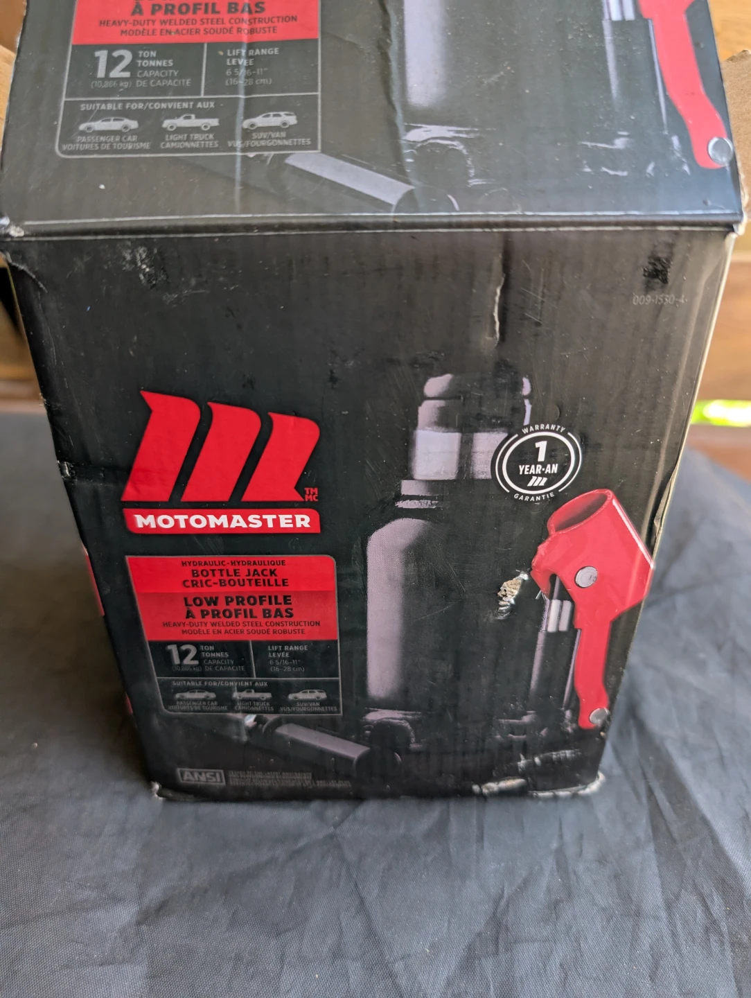 Motomaster Hydraulic Low Profile Bottle Jack