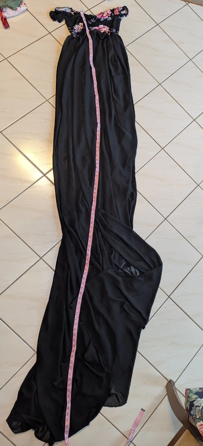 Design By C Women's Black Floral Maxi Dress - photo 3