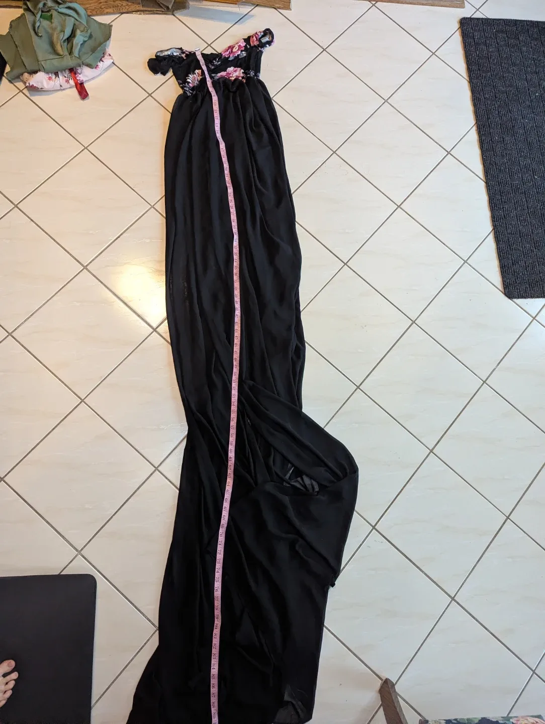 Design By C Women's Black Floral Maxi Dress - photo 5