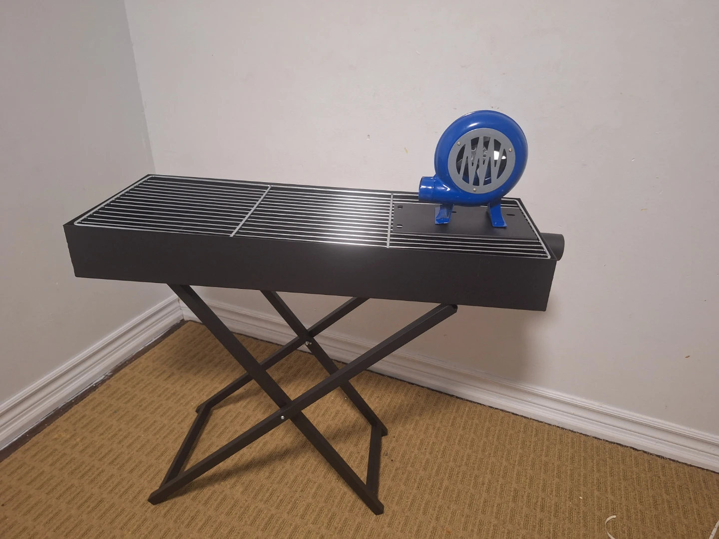 Portable Charcoal Grill with Blower