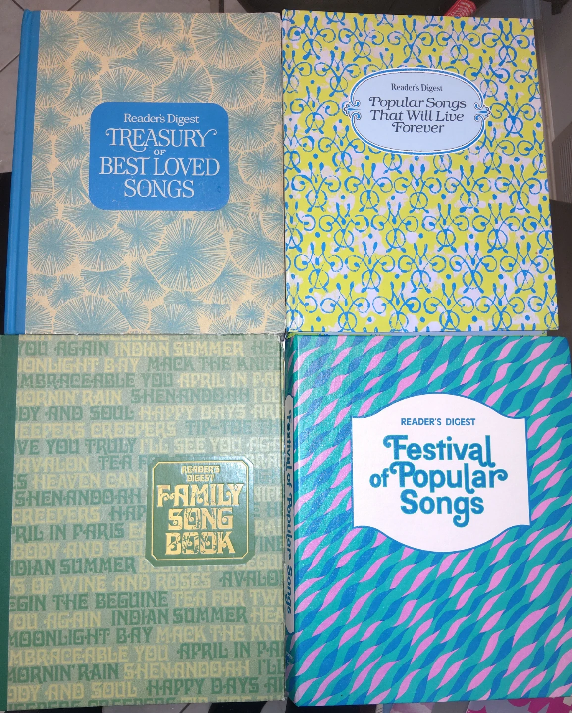 Reader's Digest Song Books - Treasury, Popular, Family