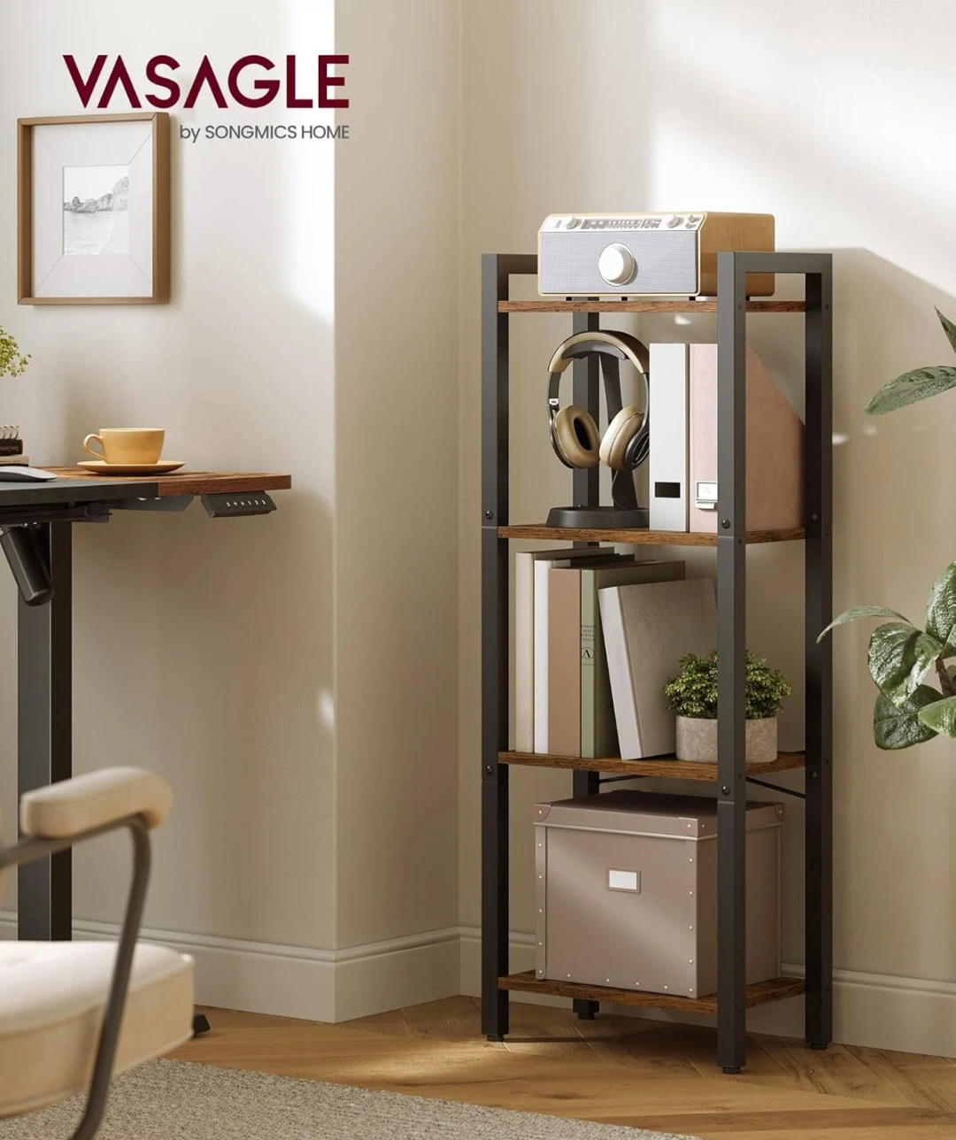 Vasagle 4-Tier Bookshelf - photo 2
