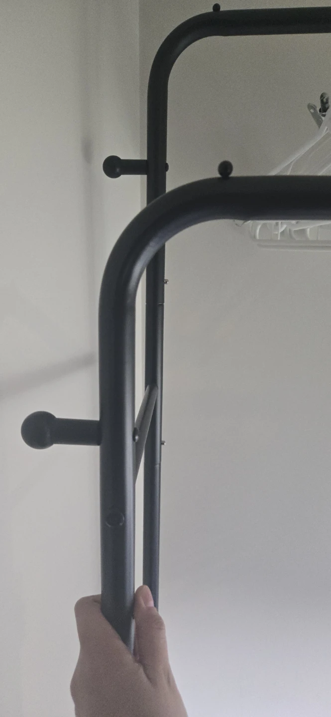 Sakugi Double-Rod Clothing Rack - Black - photo 3