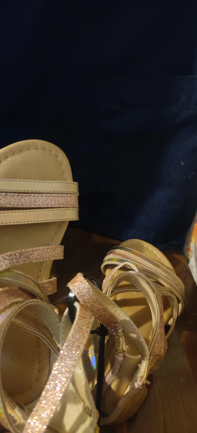 Girls' Butterfly & Glitter Sandals Size 11 - photo 3