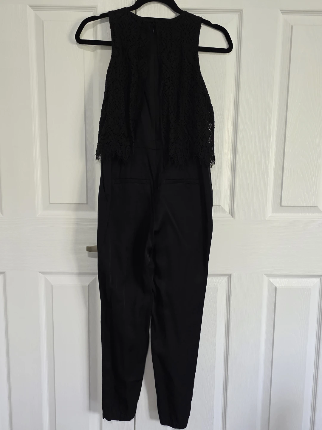 Ann Taylor LOFT Black Lace Jumpsuit Petite 00P - photo 2