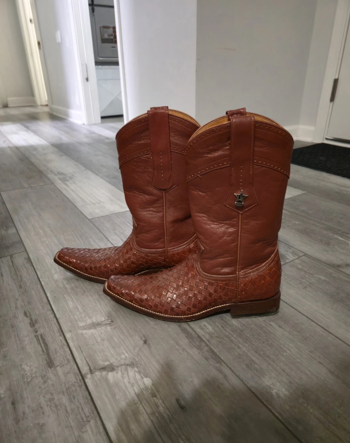Los Altos Boots Western Wear Leather Cowboy Boots - Size 8 B - photo 2