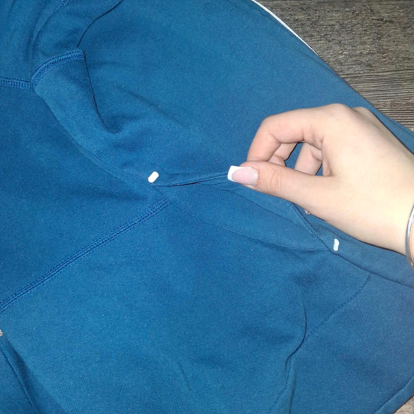 Nike Blue Zip-Up Hoodie - Size S - photo 4