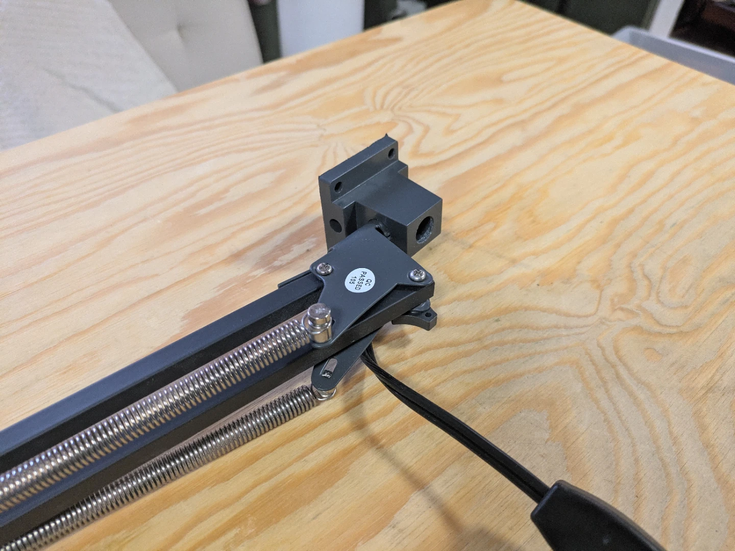 Black Adjustable Desk Lamp with Clamp - photo 4