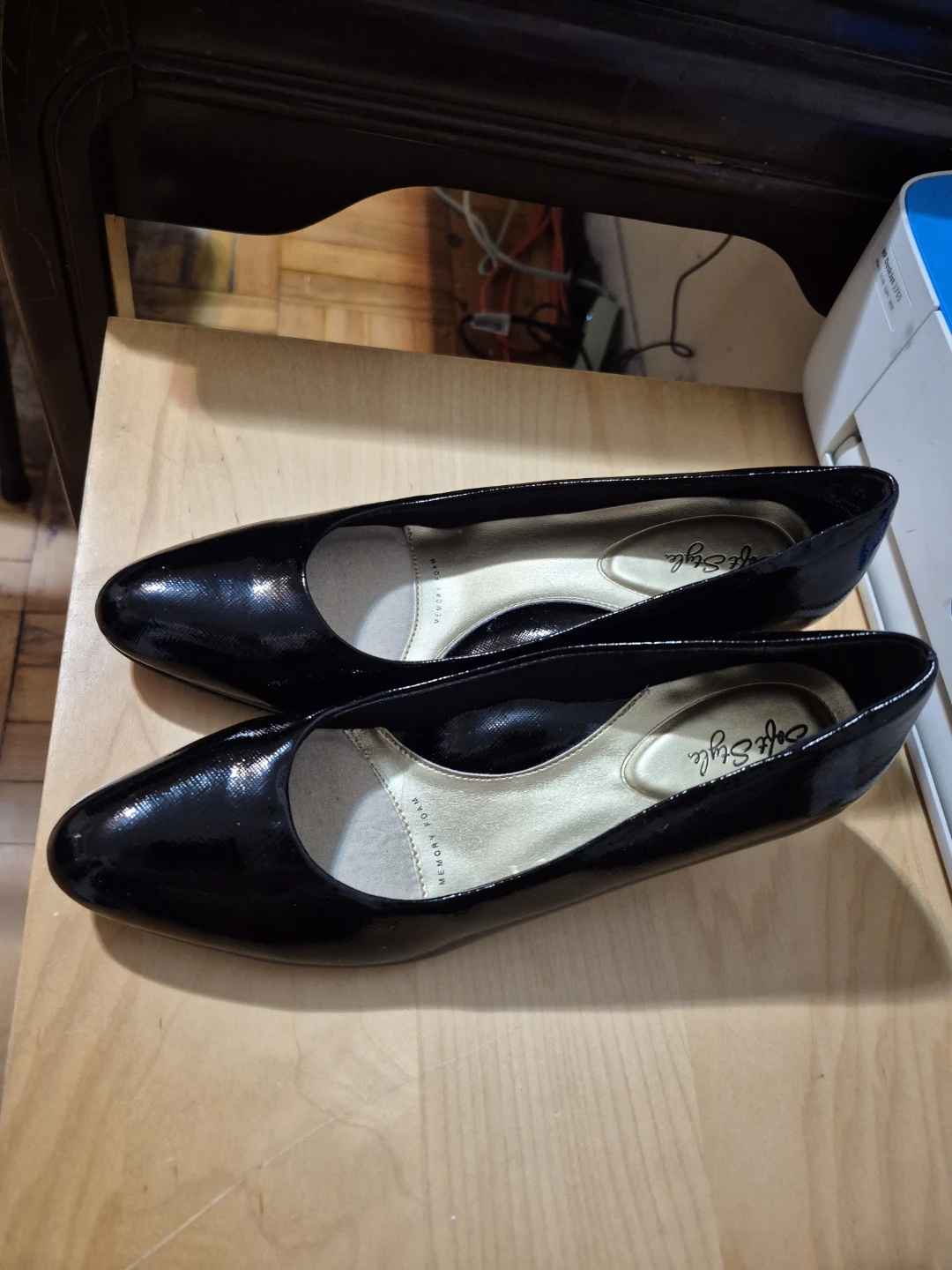 Soft Style Deanna Size 9 Wide Women's Black Patent Shoes - photo 4