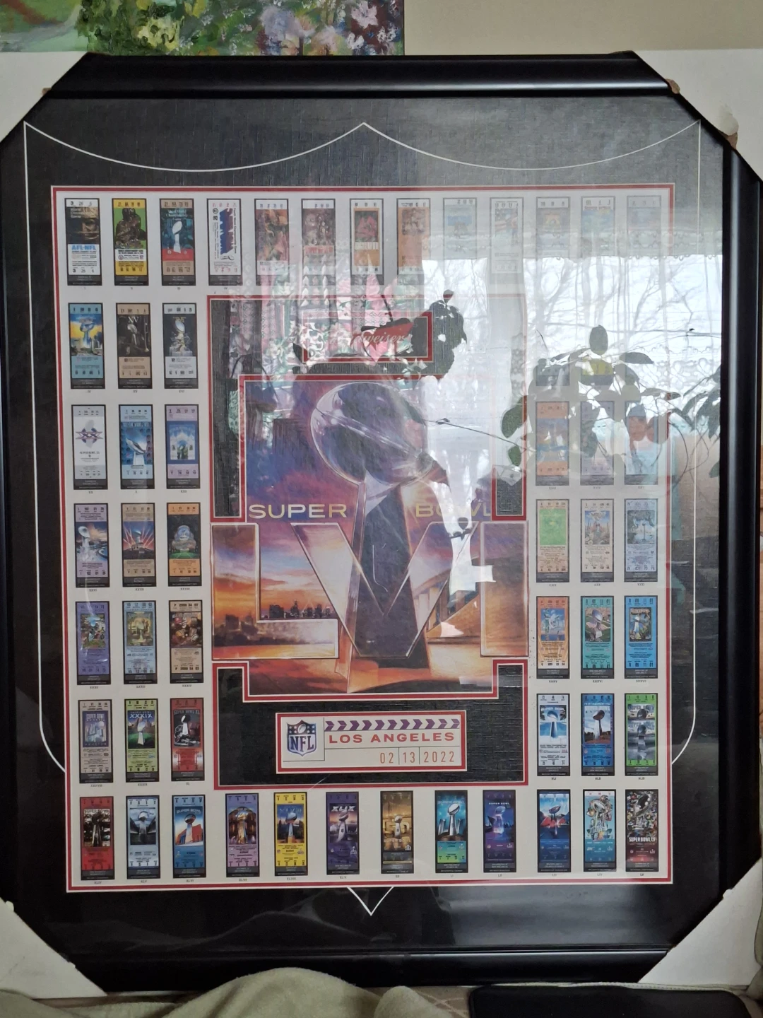 Super Bowl LVI Ticket Collection Framed Memorabilia