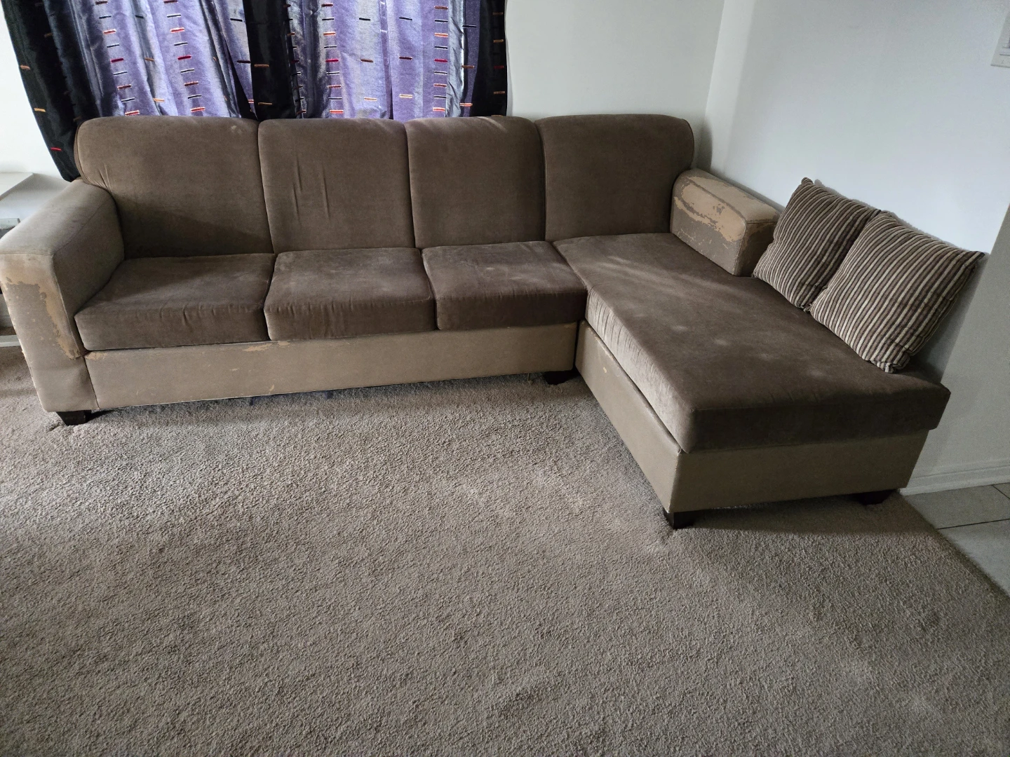 Brown Sectional Sofa - photo 5