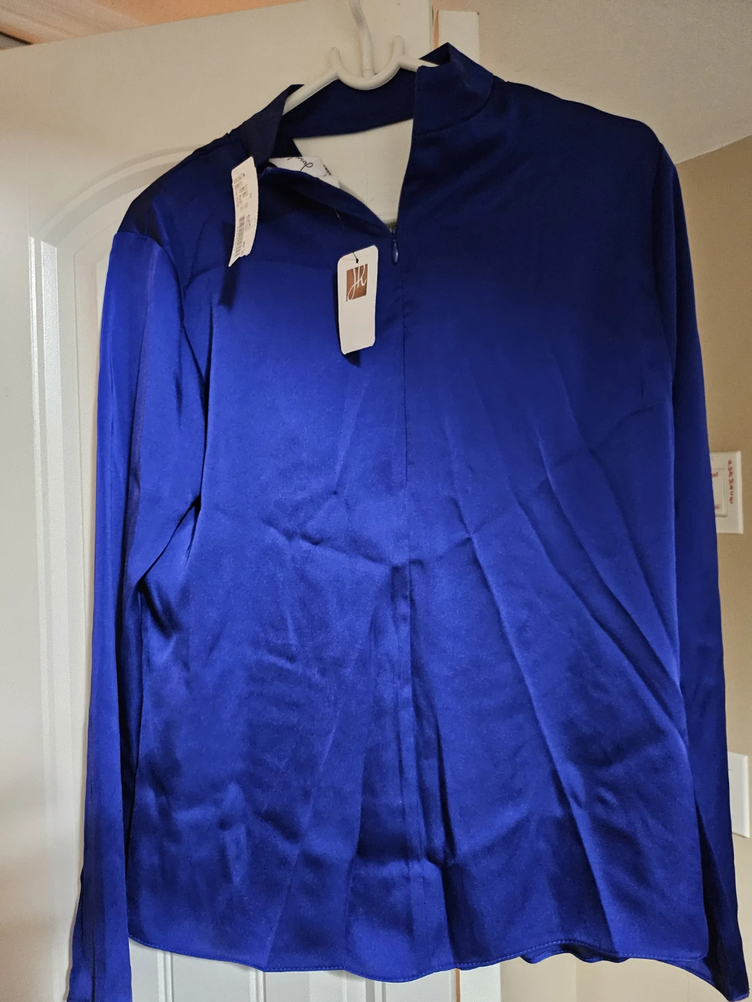 Bellissima Blue Long Sleeve Top - Size Medium