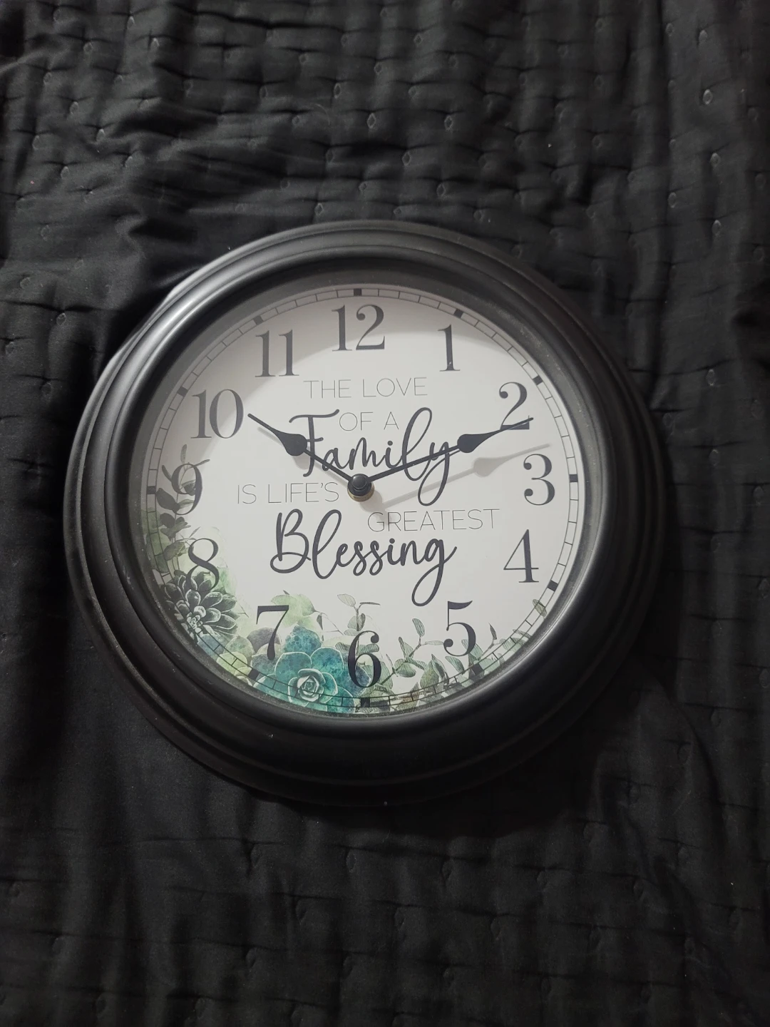 The Love of a Family is Life's Greatest Blessing Wall Clock