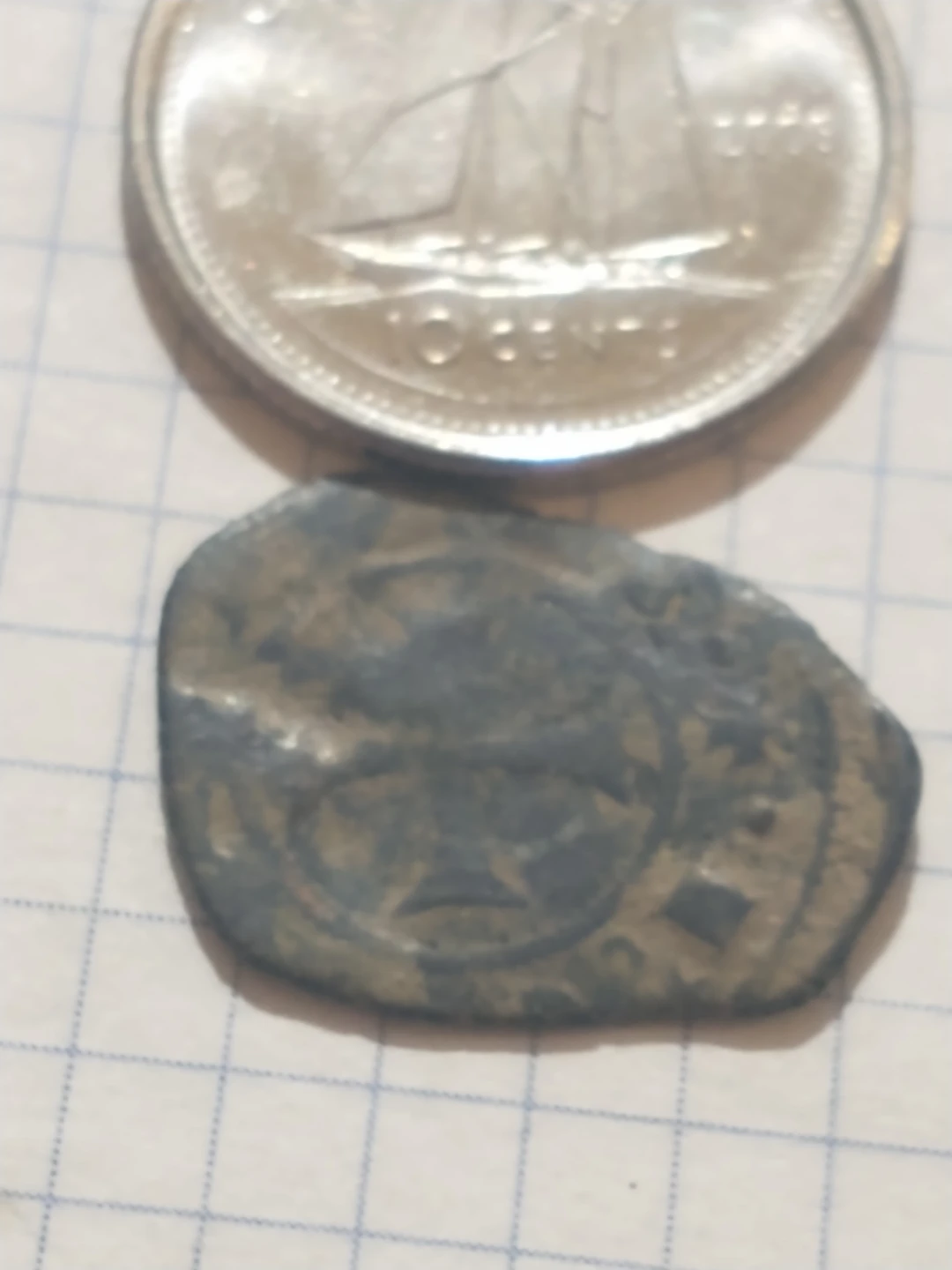 1296-1337 Frederick III of Sicily medieval Crusader billon denar - photo 3