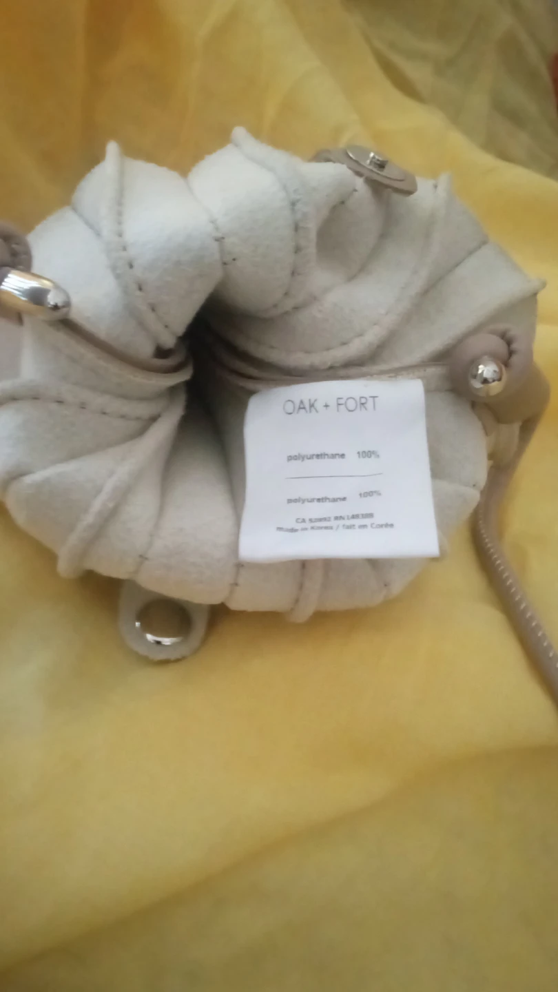 Oak + Fort Beige Pleated Drawstring Bag - photo 3