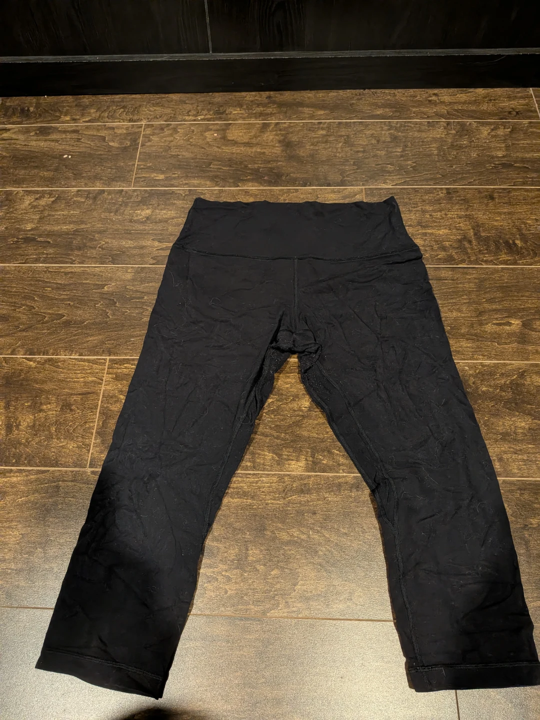 Lululemon Black Cropped Leggings Size 10