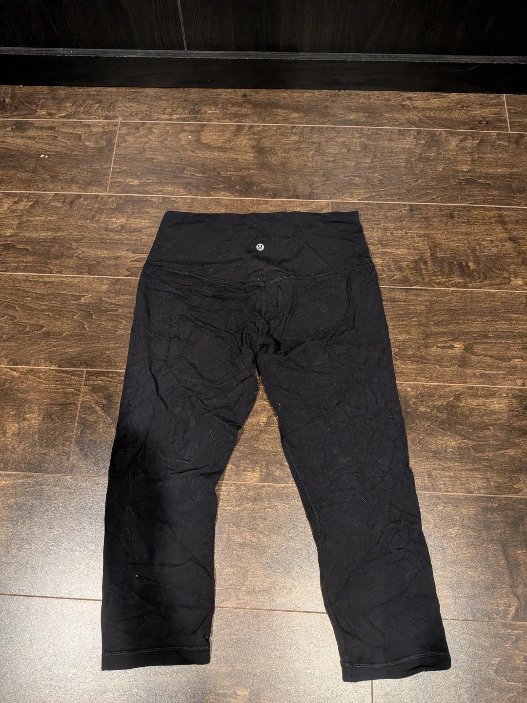 Lululemon Black Cropped Leggings Size 10 - photo 2