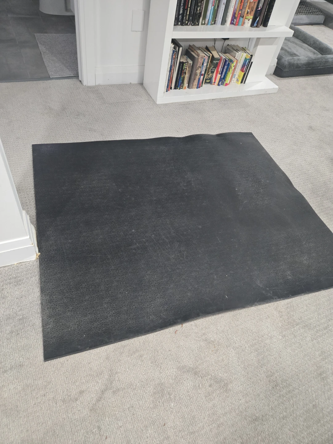 Black Rubber Mat - gym