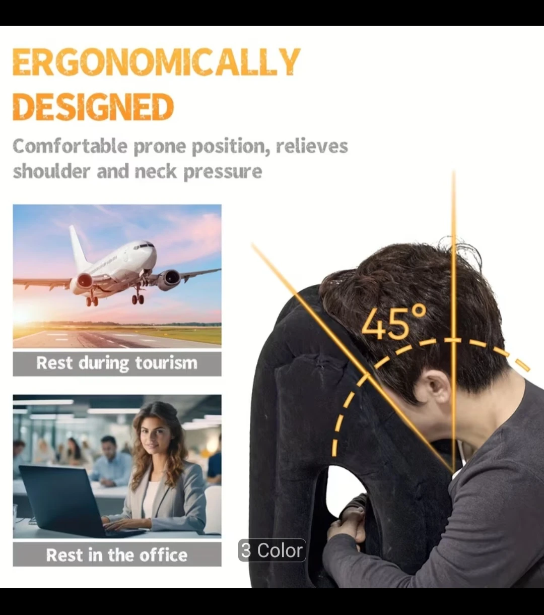 NEW Travel Pillow, Portable Head Neck Rest