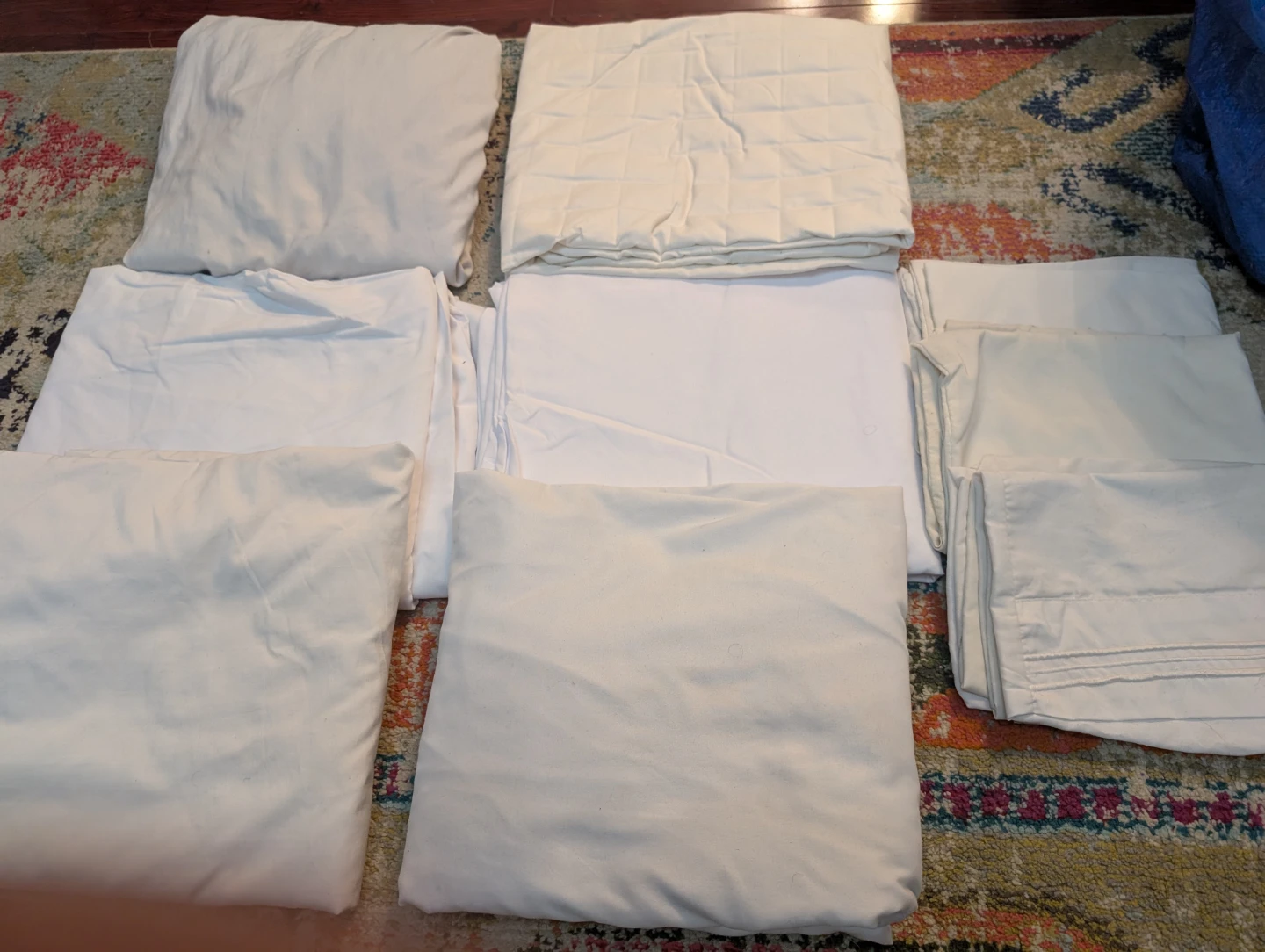 Queen White Bed Sheet Bundle
