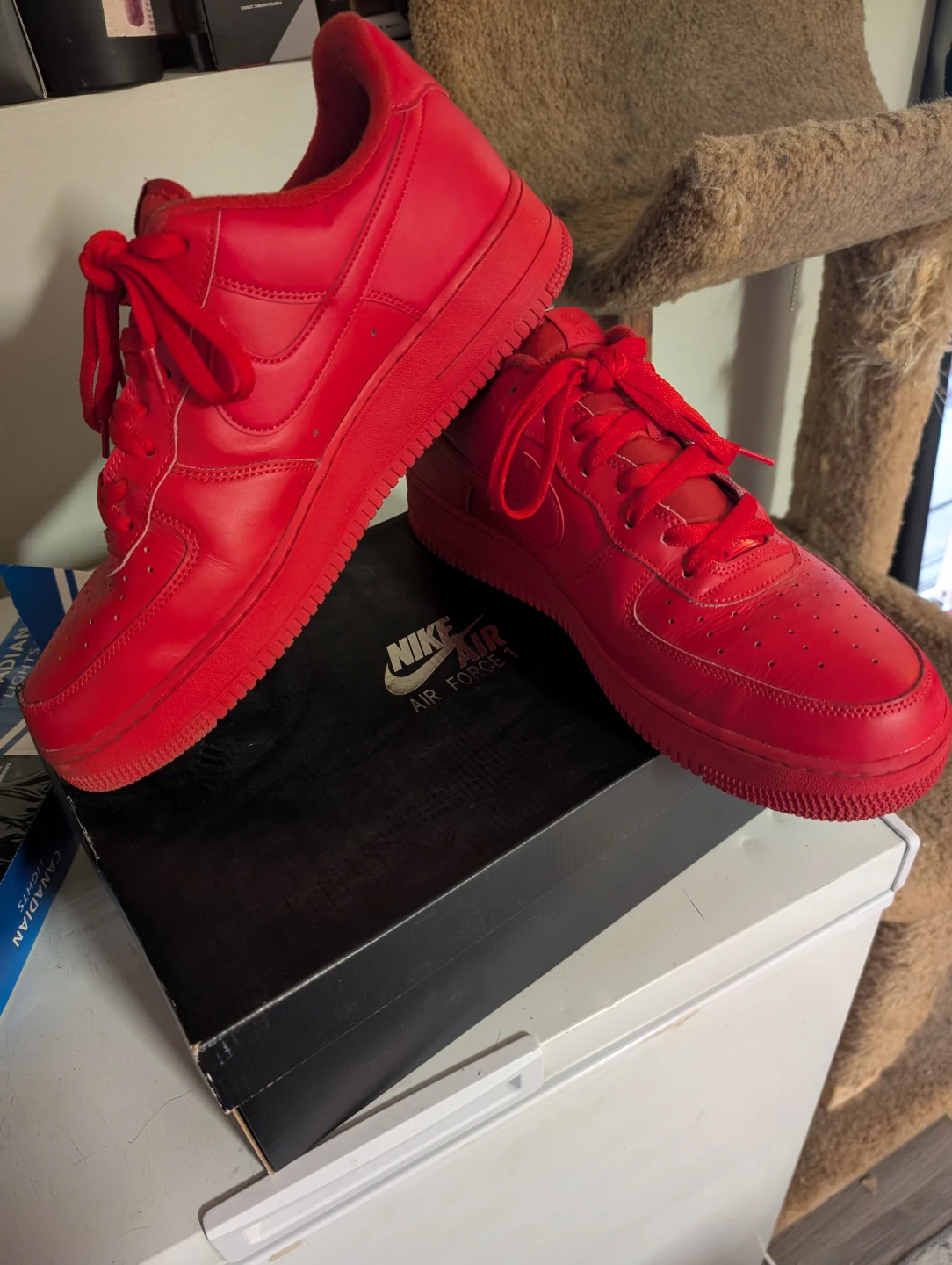 Nike Air Force 1 Red Sneakers - photo 2