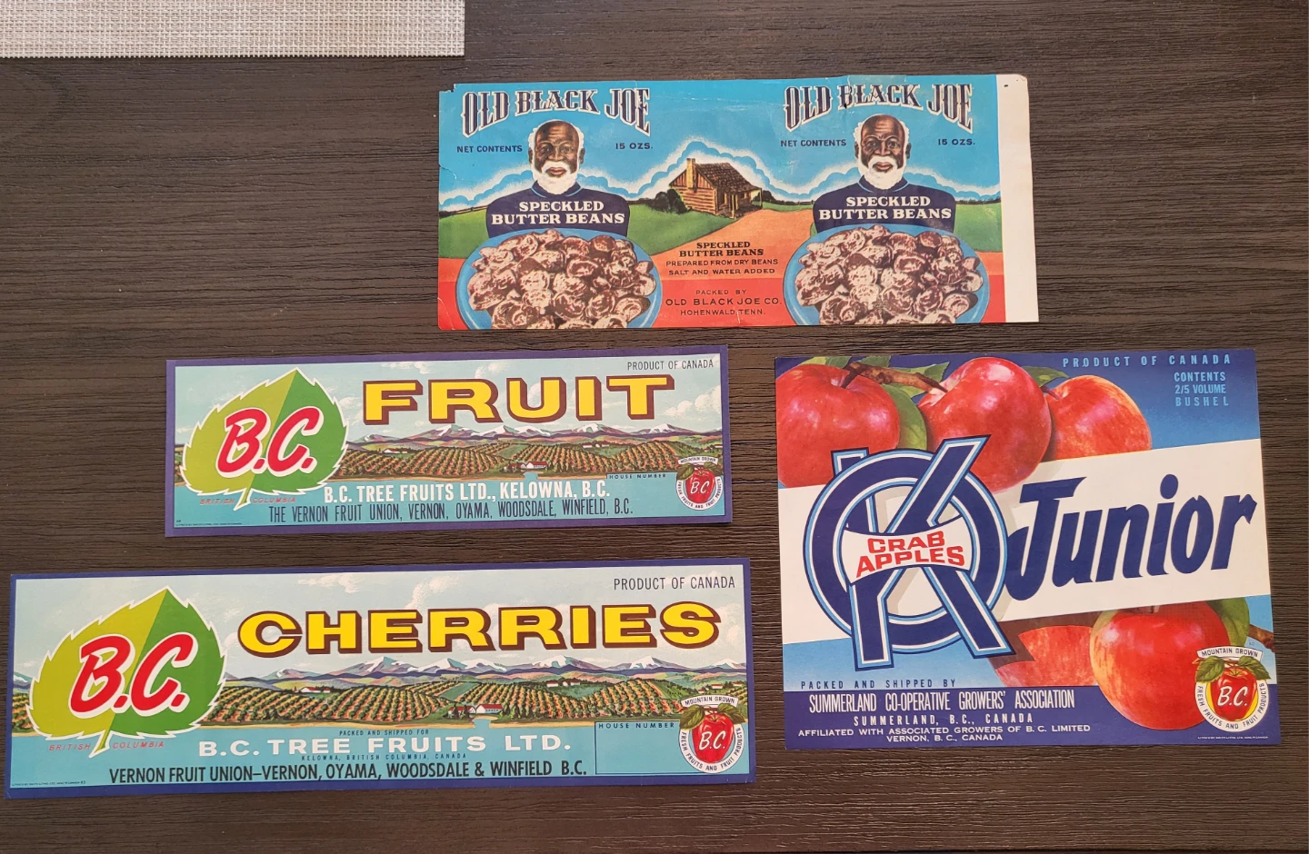 Vintage Crate and Can Labels